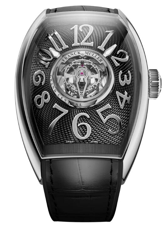 Franck Muller Grand Central Tourbillon Steel - Black Replica Watch CX 40 T CTR AC AC (NR.AC)